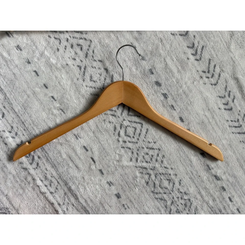 Lot of 5 Vintage Wooden Clothes Hangers Mixed Yugoslavia Taiwan Closet Storage